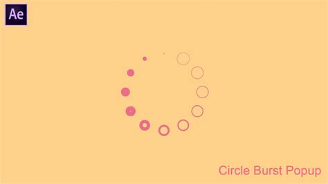 After Effects Tutorial Circle Burst Popup After Effects Cc