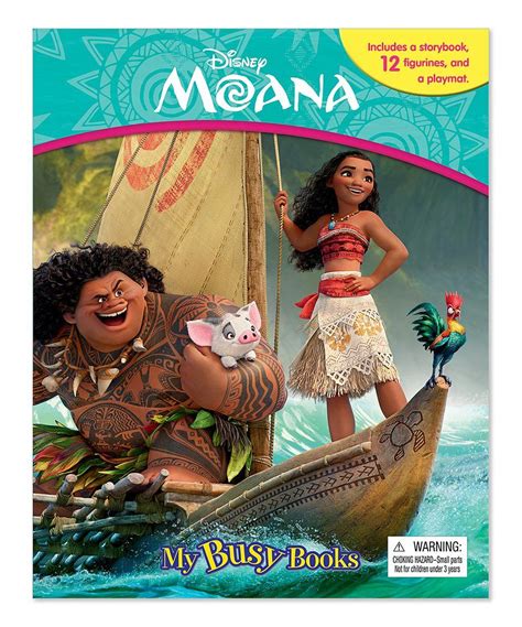 Disney Princess Moana My Busy Book Figurine Set My Busy Books