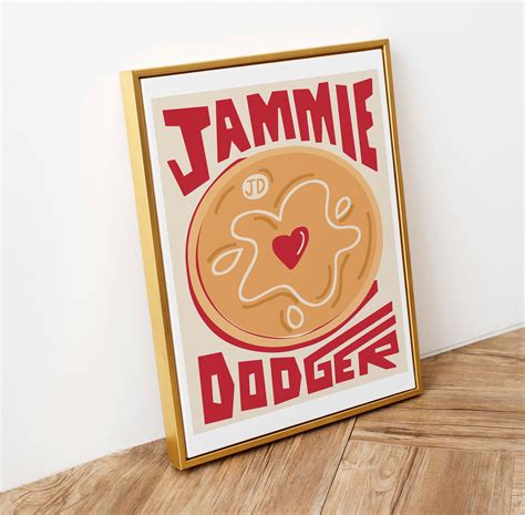 Jammie Dodger Biscuit Art Print Kitchen Wall Art Art For Etsy