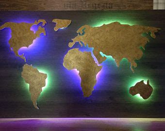 World Map With Led Etsy Fotos De Pared Foto Pared