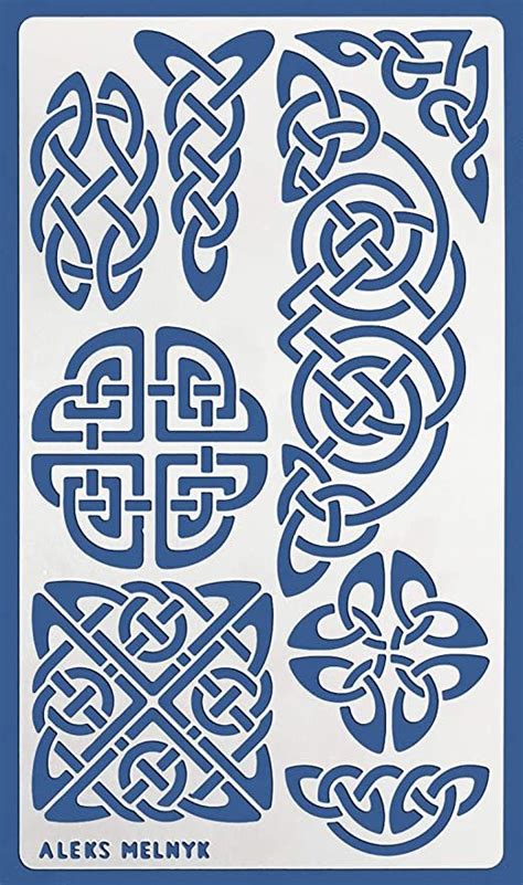 Aleks Melnyk No Metal Journal Stencil Pyrography Celtic Patterns