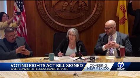 Gov Michelle Lujan Grisham Signs Act To Expand Voting Access