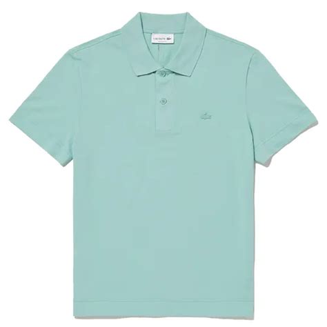 O Polo Nam Lacoste Regular Fit Piqu Shirt Ph A M U Xanh Ng C