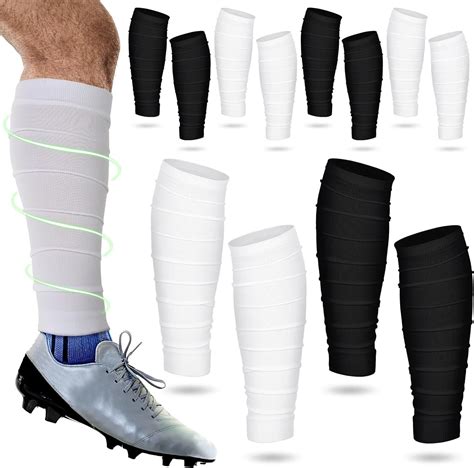 Toulite 6 Pairs Football Leg Sleeves Football Calf