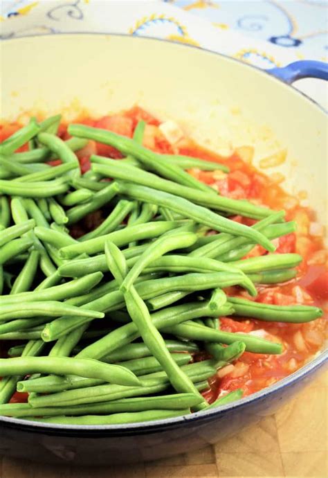 Stewed Green Beans With Tomatoes Mangia Bedda