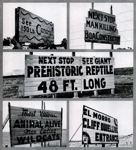 Tourist Billboards Along Route 66 Apr 23 1951 Thewaywewere