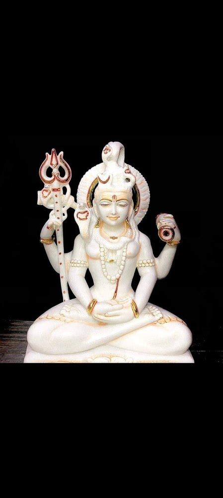 White Marble Shiva Statues For Worship Size Min Inch To Inch