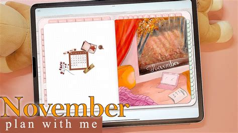 Plan With Me November Digital Bullet Journal Setup With Ipad