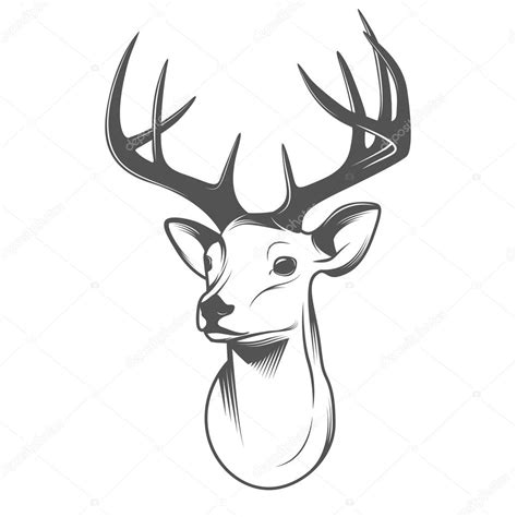 Deer Head Stock Vector Ivan Baranov 24715741