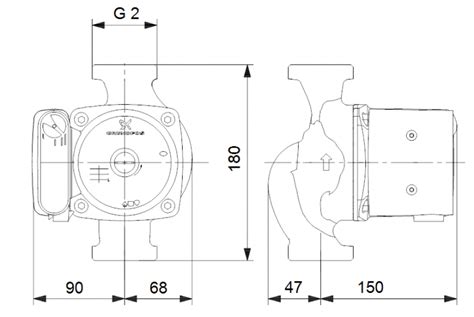 Grundfos UPS 32 100 N 180 Hot Water Circulator 95906489 Water Tanks