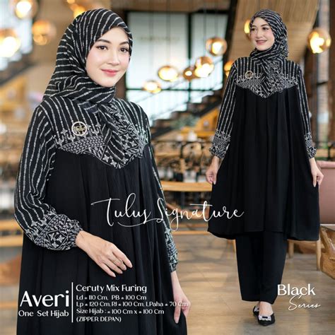 Jual Tulus Signature Setelan One Set Wanita Kekinian Ootd Outfit