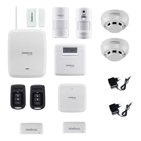 Kit Alarme Intelbras Amt 8000 Wifi Sensores Presenca Fumaca Shopee Brasil