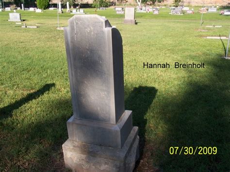 Johanna Hannah Hansen Breinholt M Morial Find A Grave