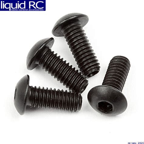 Hobby Products Intl 107372 M4x10mm Bhcs Button Head Cap Screws 4 Ebay