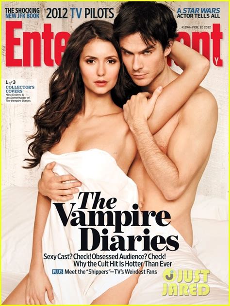 Nina Dobrev Ian Somerhalder And Paul Wesley Cover Ew Photo 2626822 Ian Somerhalder Magazine