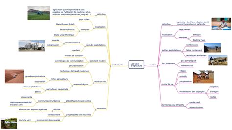 Carte Mentale Des Types D Agriculture Habiter Les Espaces Agricoles