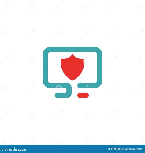 virus protection shield icon vector illustration stock vector