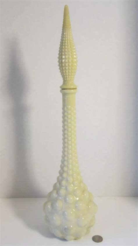 Rare Vintage Milk Glass Genie Bottle Genie Bottle Milk Glass Glass