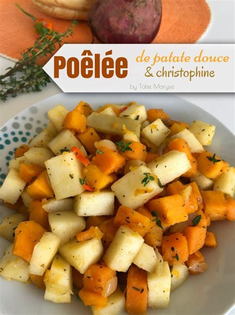 Recette de la POÊLÉE de patate douce christophine Tatie Maryse