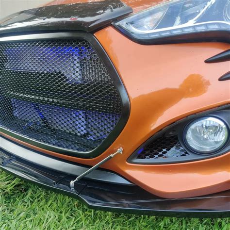 Hyundai Veloster Turbo Mesh Grill Insert Kit By Customcargrills