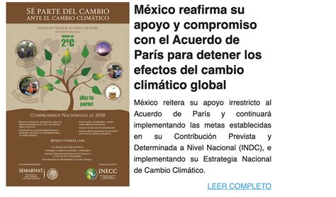 Gaceta Climática Del Instituto Nacional De Ecología Y Cambio Climático