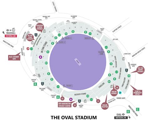 The Oval Seating Chart with Rows and Seat Numbers 2024