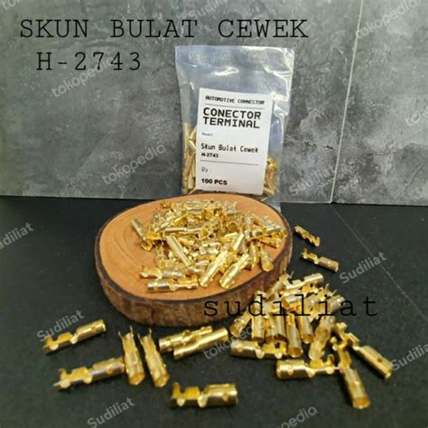 Jual TERMINAL SKUN CEWEK BULAT FEMALE SKUN H 2743 PAKET 100 PCS Kab