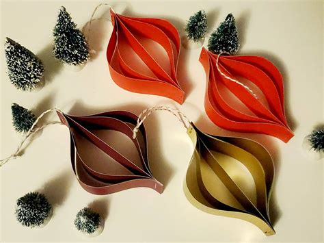 How To Make Easy DIY Paper Christmas Ornaments TenGemsDIY