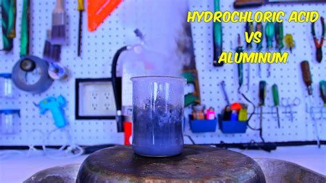 Hydrochloric Acid Reacting With Aluminum Foil Youtube