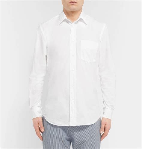 Aspesi Cotton Poplin Shirt White Aspesi