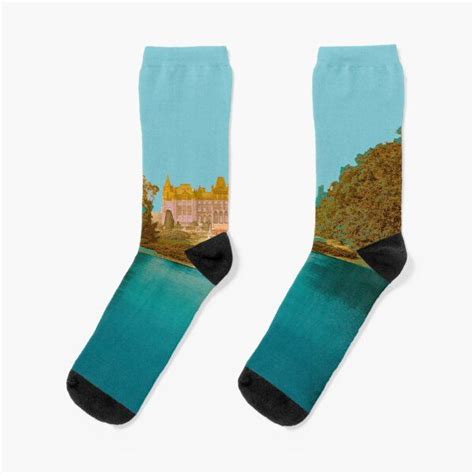 Socken mit Eaton Hall royale Sehenswürdigkeit nostalgische Skyline