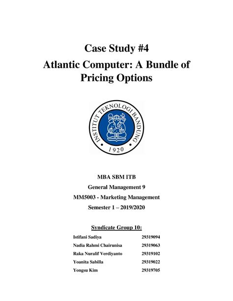 Pdfcoffee Case Study Case Study Atlantic Computer A Bundle Of