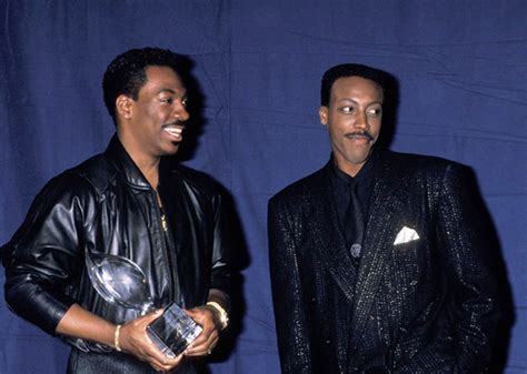 Eddie Murphy and Arsenio Hall at the 15th annual People's Choice Award ...