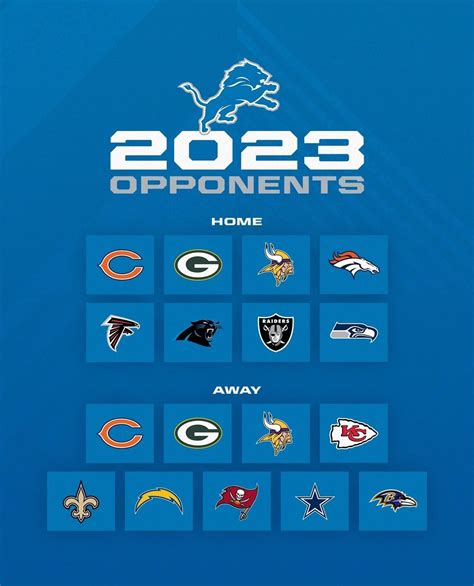 2023 opponents announced. NFC South, AFC West, Seattle, Dallas, and ...