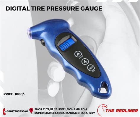 DIGITAL TIRE PRESSURE GAUGE – THE REDLINER