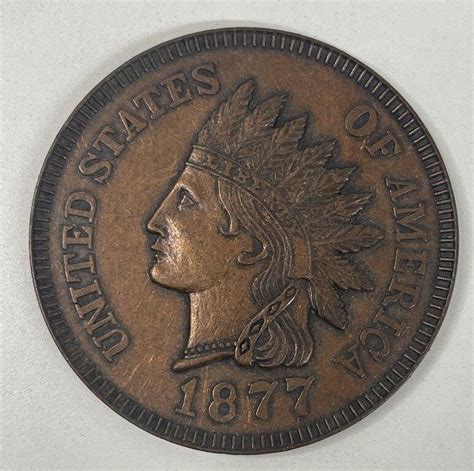 1877 LARGE INDIAN HEAD PENNY | Live and Online Auctions on HiBid.com