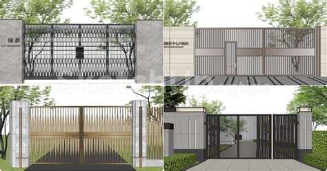 11044 Free Sketchup Gates Models Download