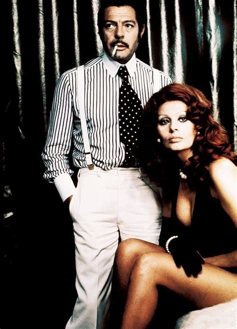 Marcello Mastroianni And Sophia Loren La Pupa Del Gangster 1974