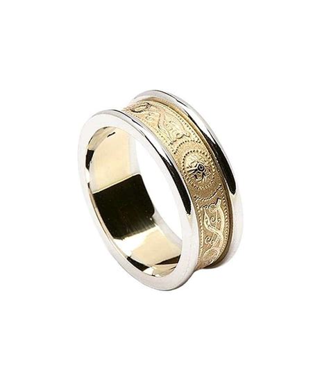 Irish Wedding Ring with Trim | Wedding Rings