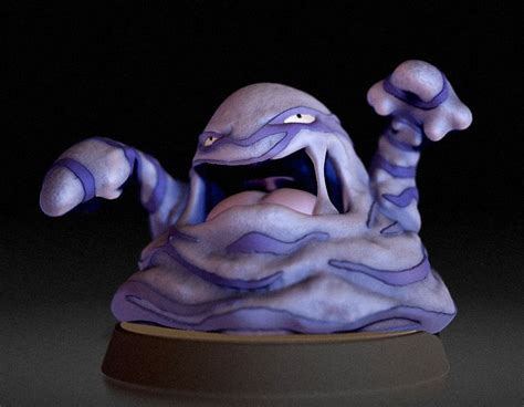 Stl Datei Muk Fan Art PokÉmon Figurine 3d Print Model Herunterladen • 3d Druckbare Vorlage