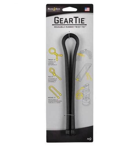 NITE IZE GEAR TIE REUSABLE RUBBER TWIST TIE 12 Blade Master