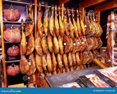 Jamon Iberico Meat In The Market Editorial Image Image Of Hamon