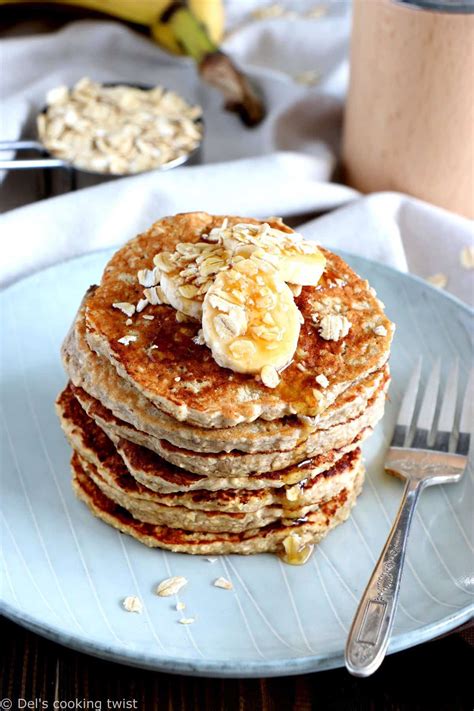 Pancakes Express Banane Et Flocons D Avoine Sans Gluten Sans Lactose