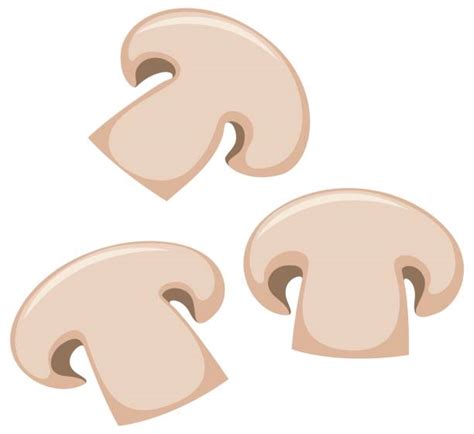 Royalty Free Sliced Mushrooms Clip Art Vector Images And Illustrations