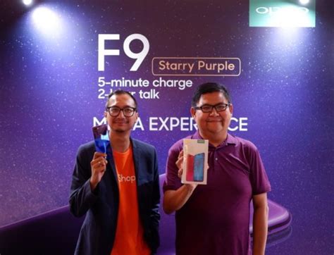 OPPO Luncurkan F9 Starry Purple Dan Varian RAM 6GB Dengan Harga Mulai 4