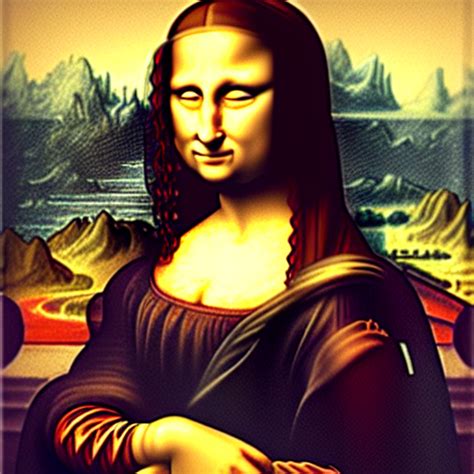 KREA AI Cyberpunk Mona Lisa By Leonardo Da Vinci