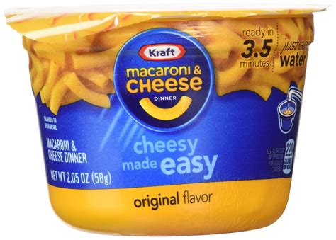 Amazon KRAFT Macaroni Cheese Dinner Cup Easy Mac Original 58