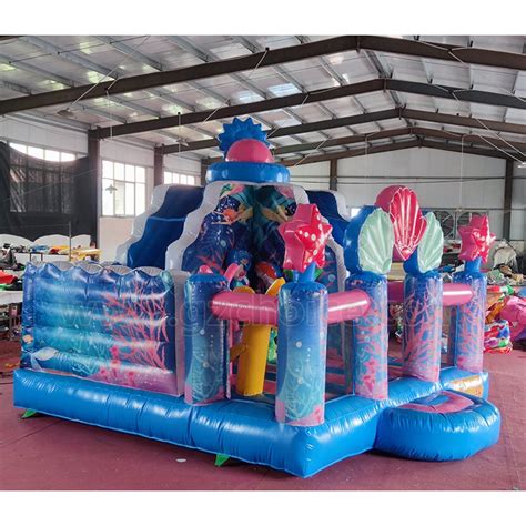 New Style Small Seaworld Bounce House Combo Bouncy Castle Inflatable