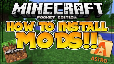 How To Install MODS In MCPE 3 DIFFERENT TUTORIALS Minecraft PE