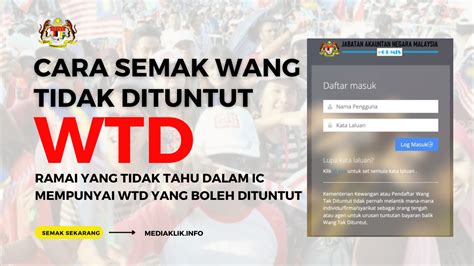 EGUMIS 2023 Cara Semak Wang Tidak Dituntut Secara Online Mediaklik